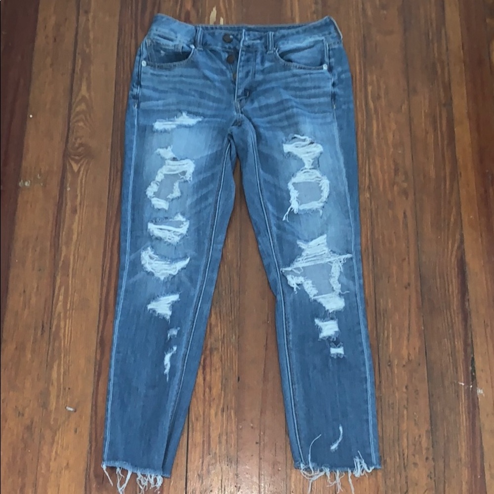 American Eagle ripped jeans